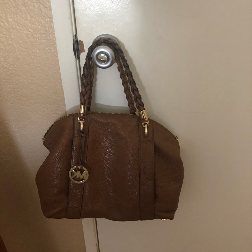 Authentic Brown Leather Michael Kors Purse